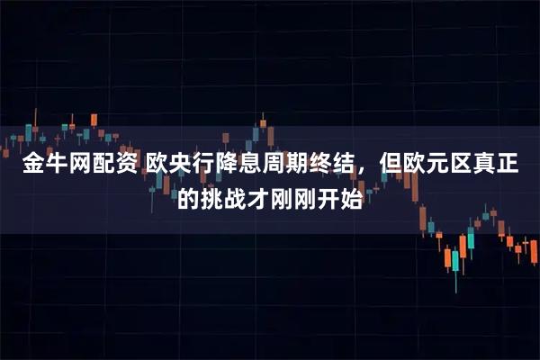 金牛网配资 欧央行降息周期终结，但欧元区真正的挑战才刚刚开始